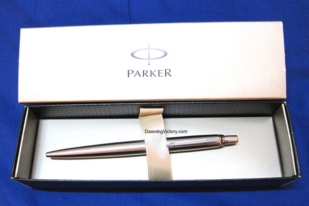 Parker Jotter Stainless Steel Chrome Trim Retractable Ballpoint Pen