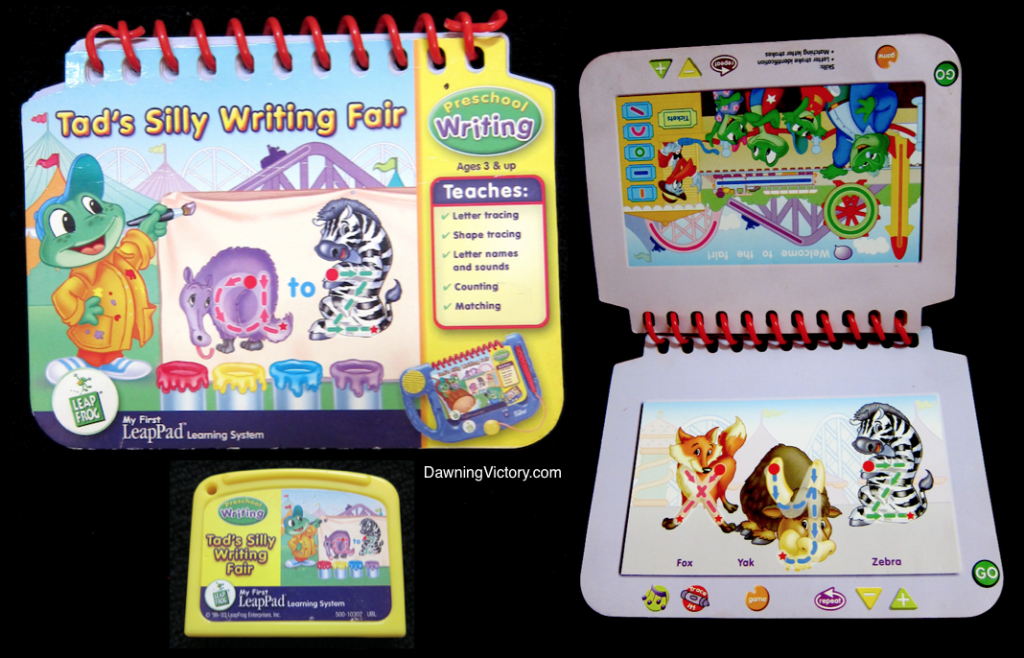 Leap Frog My First Leap Pad Tad's Silly Writing Fair Flip Book Preschool Writing 